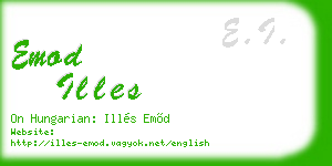 emod illes business card