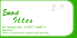 emod illes business card